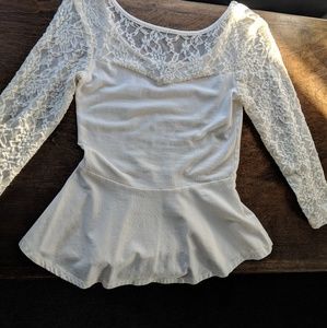 Peplum shirt from express
